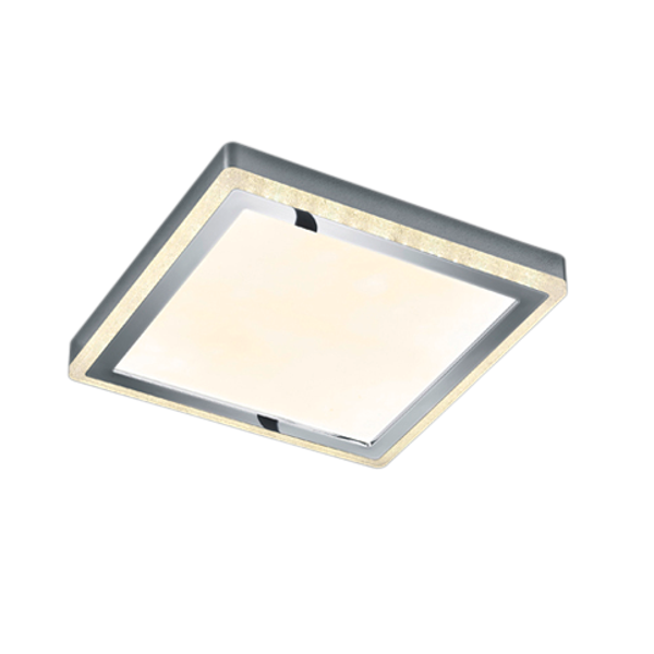 Slide LED ceiling lamp 40x40 cm chrome RGBW image 1