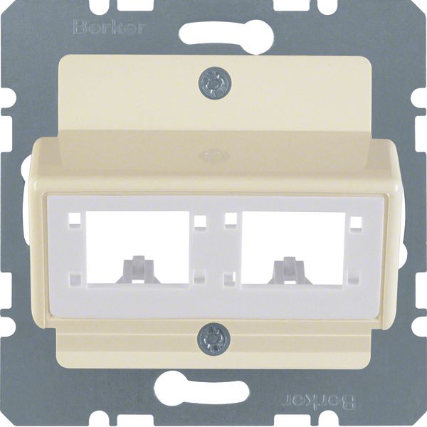 Central plate for Reichle&De-Massari single modules, com-tech, white g image 1
