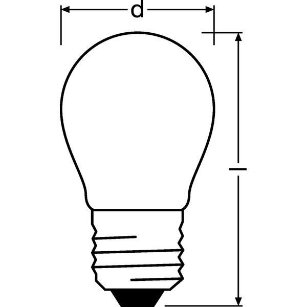 PARATHOM® Retrofit CLASSIC P DIM 40 4.8 W/2700 K E27 image 3