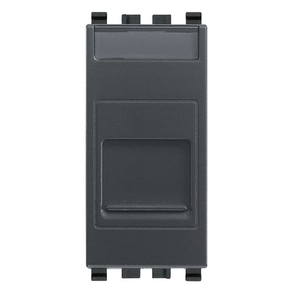 RJ45 Keystone adaptor grey image 1