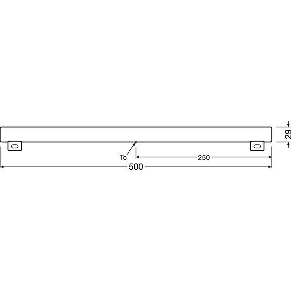 LEDinestra® DIM 4.9W 827 Frosted S14s image 3