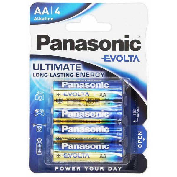 PANASONIC Evolta Alkaline LR6 AA BL4 image 1