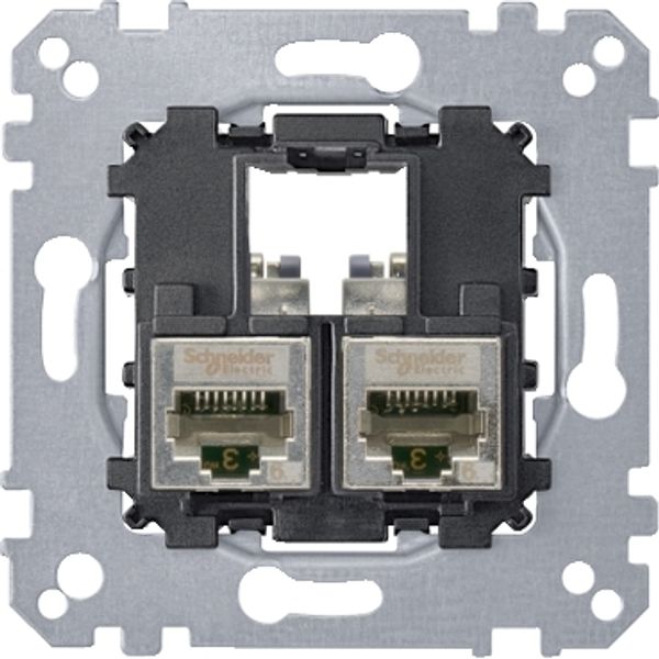 2xRJ45 data socket, Cat 6A STP image 2