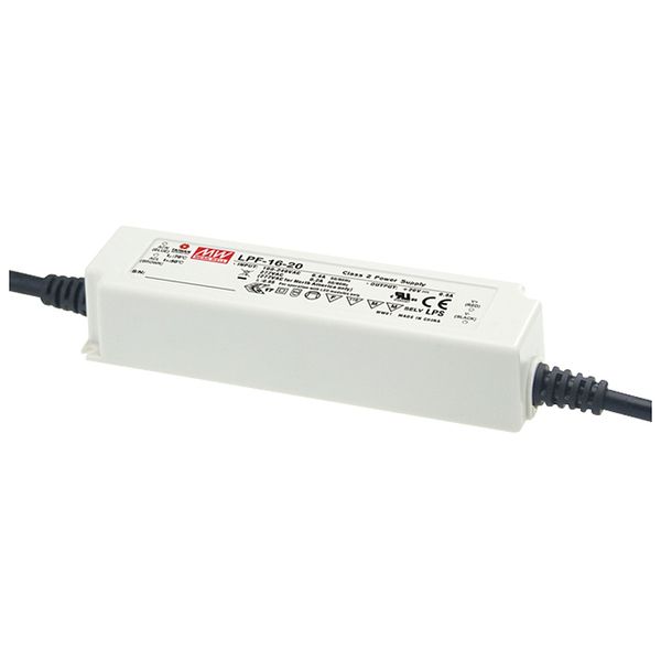 LPF-16D-24 Led driver, IP30 16,08W, 24V, 0,80A CV+CC dimmable, MEAN WELL image 1