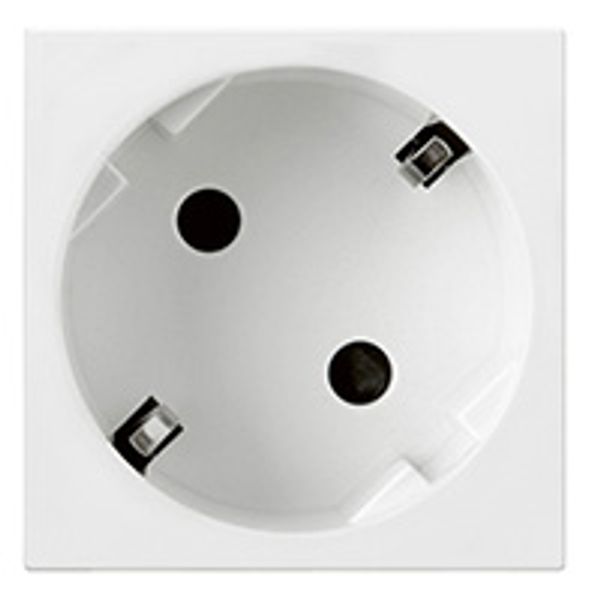 Multi-support single socket Mosaic - German std - 2P+E angled at 45° - 2 mod image 1