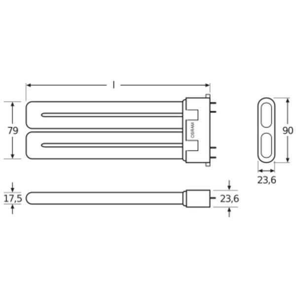 DULUX F 24W/830 2G10 FS1           OSRAM image 9