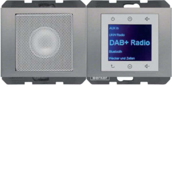 Radio Touch with Loudspeaker DAB+ K.x stainless steel image 1