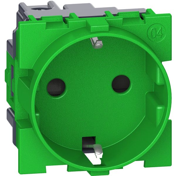 L.NOW - GERMAN SOCKET 2P+T GREEN image 1