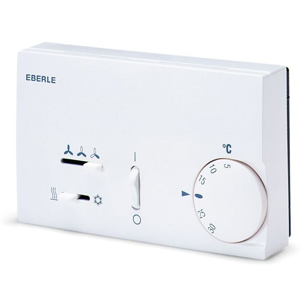 Climate controller 5-30C, AC 230V, 1 changeover contact, 6 A, on/off, fan fast/medium/slow, heating/cooling switch image 1