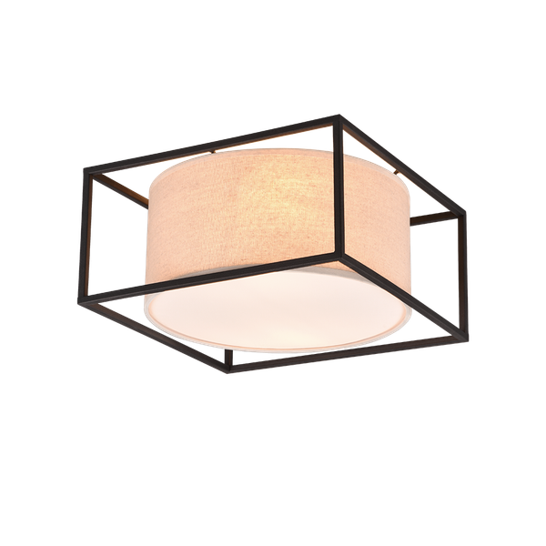 Ross ceiling lamp 30x30 cm E27 beige image 1