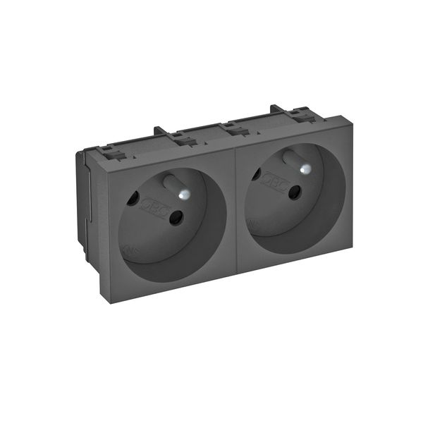 STD-F3 SWGR2 33° socket, with earthing pin, double image 1