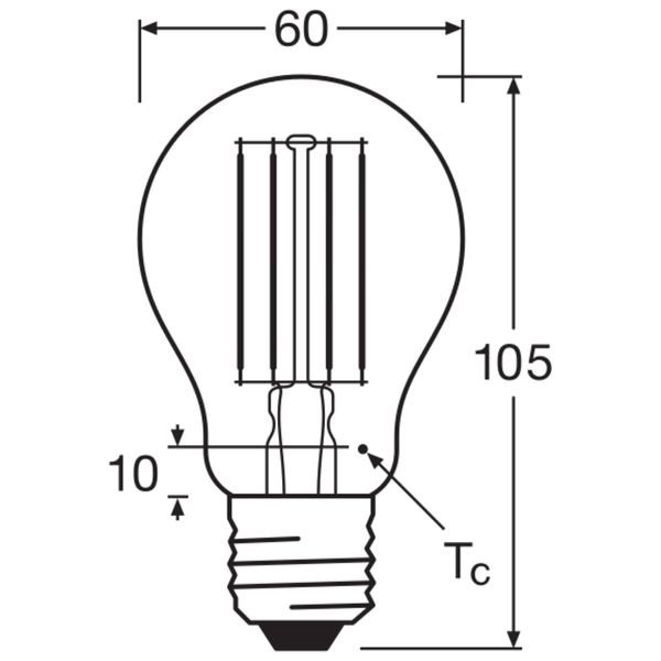 LED CLASSIC A DIM P 7.5W 827 Clear E27 image 6