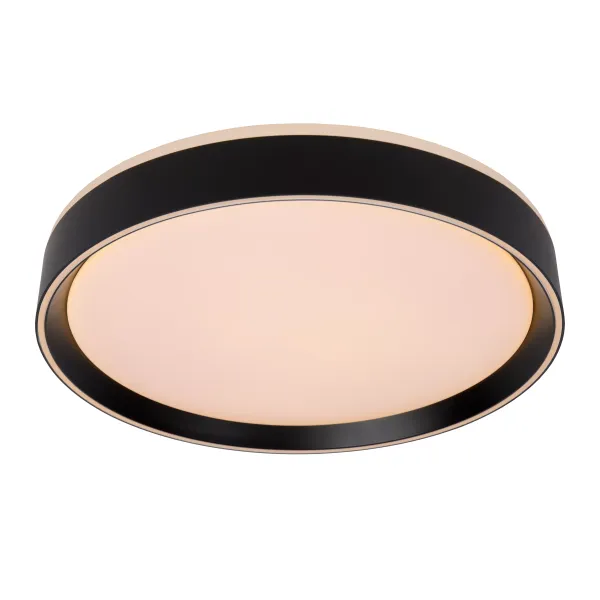 Lucide NURIA - Flush ceiling light - Ø 40 cm - LED Dim. - 1x24W 2700K - 3 StepDim - Black image 1