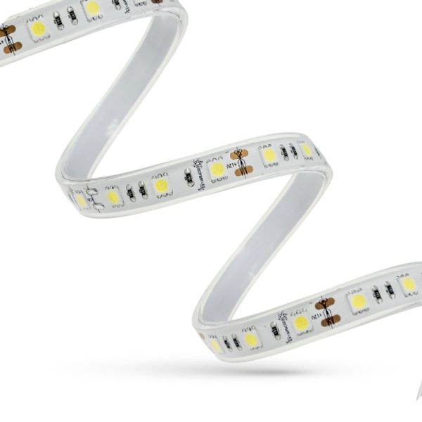 LED STRIP 48W 5050 60LED CW 1m (roll 5m) - with cover image 4