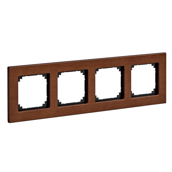 Wood frame, 4-gang, Cherry wood, M-Elegance image 4