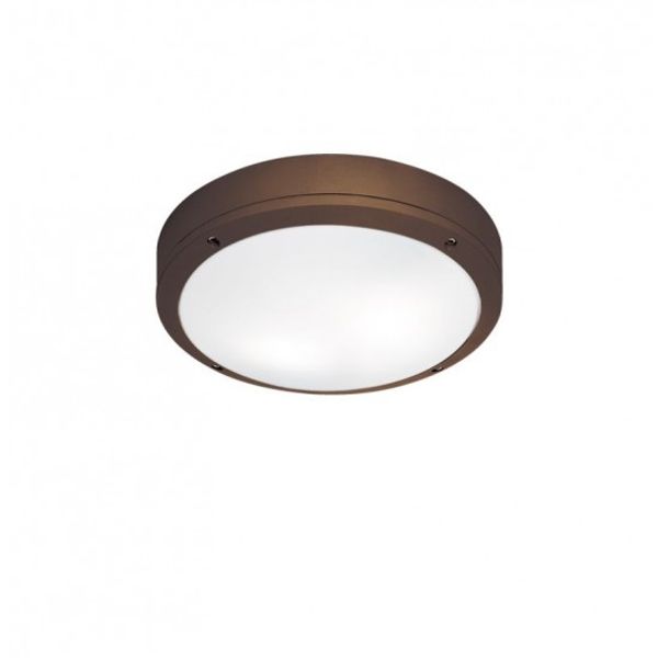 Ceiling Lamp Brown Round Leros image 1