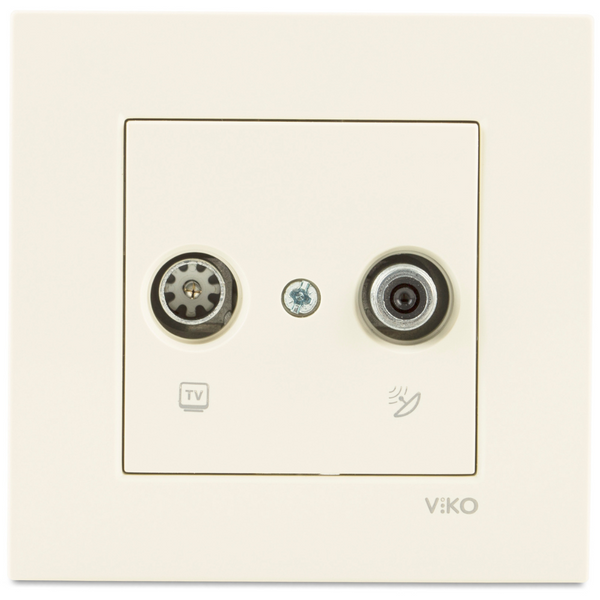 Karre Beige Sat Socket Trans (Sat-TV) (8-11dB) image 1