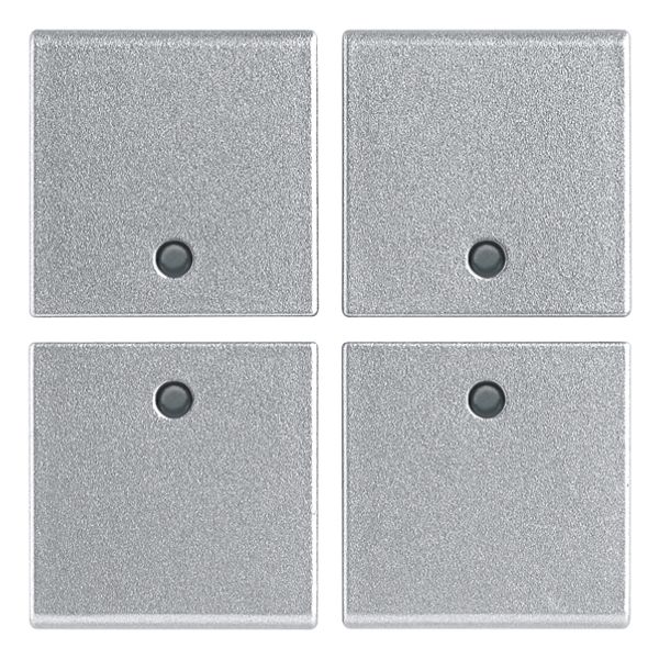 Four half-buttons 1M w/o symbol Silver image 1