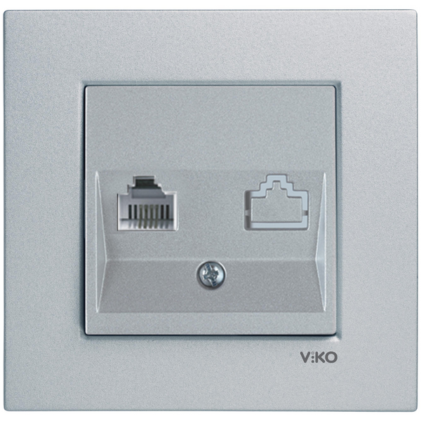 Novella Silver Numerical Phone Socket (CAT3) image 1