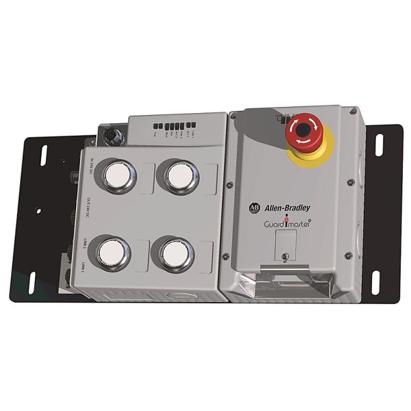 Allen-Bradley, 442G-MABLB-UR-E0JP4679-N4, Lock Module,Ethernet,Access Box,Power to Lock, Unique Code, Right hand, Enabling Switch, Estop, 4 Push Buttons image 1