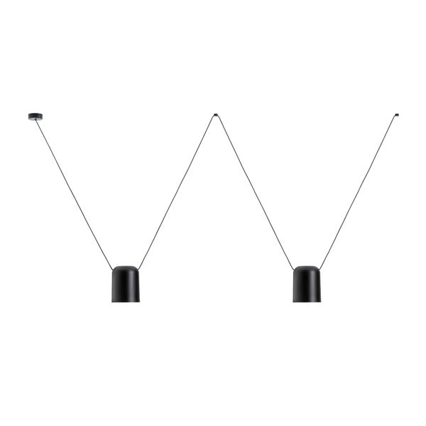 Pendant Attic Double Rectangular Shape E27 23W Black  00-7394-05-05 image 1