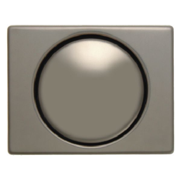 Centrd. met knop voor dr.- dimmer/potmeter, berker Arsys, alu (brons) image 1