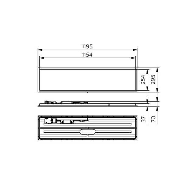 CoreLine Panel G6, All-in, 31 W, 22 W, 30x120 mm, VPC, 2900 lm, 3100 lm, 3350 lm, 3600 lm, 4000 lm, 4300 lm, 3000 K, 3500 K, 4000 K, DALI image 2