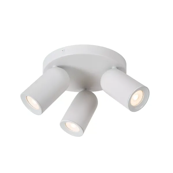 PUNCH Ceiling spot.-White-Ø21-3xGU10-35W-Metal image 1