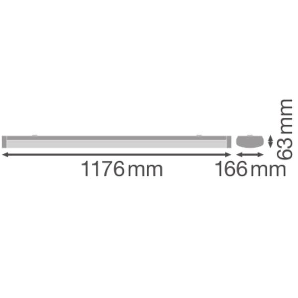 LINEAR SURFACE IP44 1200 P 32W 830 WT image 23