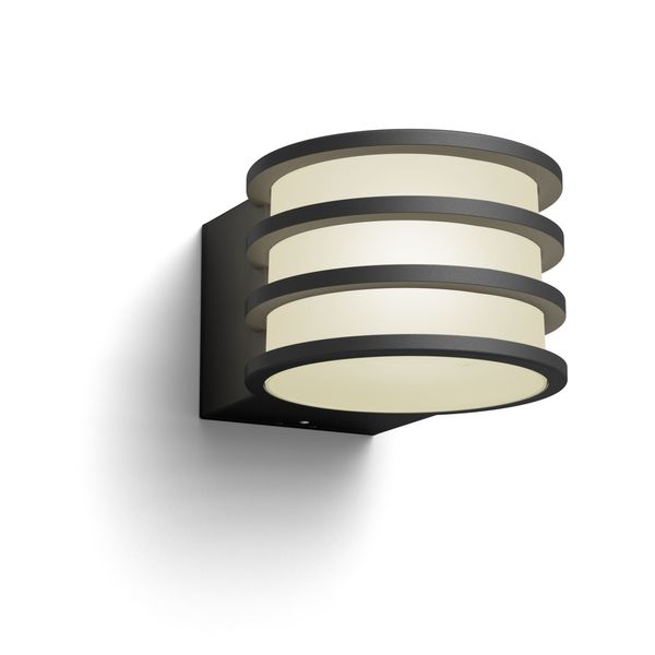 Lucca Hue wall lantern anthracite 1x9W image 1