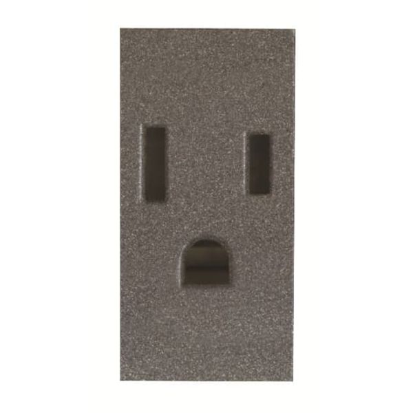 N2128 AN Socket outlet NEMA 5-15R NEMA Anthracite - Zenit image 1