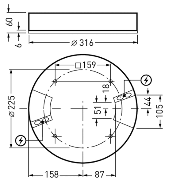 Downlights Onplana Diffuser White ET 23W 3100lm Lambertian (L) IP40 IK06 3 SDCM image 2