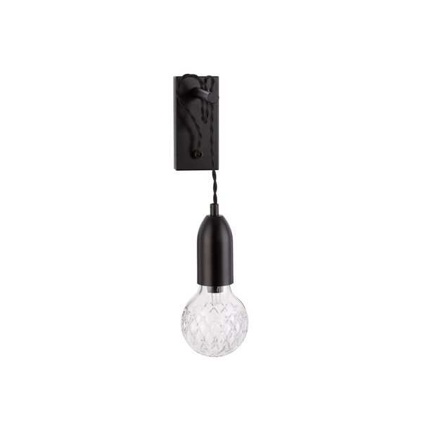 Black Metal & Clear Glass   LED G9 1x6 Watt 230 Volt   IP20 Bulb Excluded   L: 9.5 W: 20 H: 39 cm Adjustable height image 1