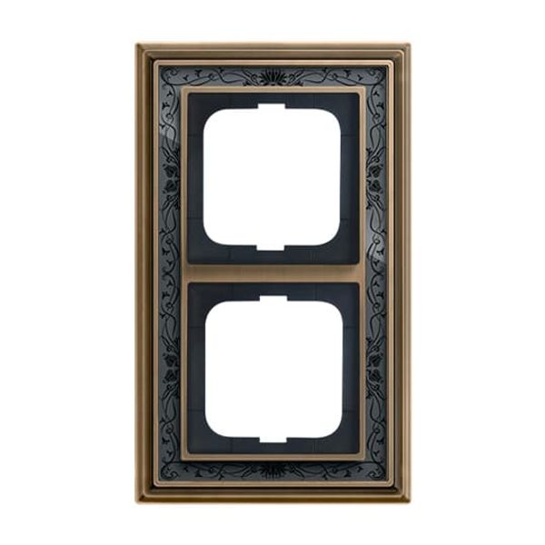 1723-843 Cover Frame Busch-dynasty® antique brass decor anthracite image 2