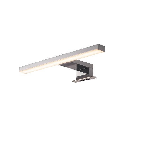 DORISA LED Mirror light, short, chrome,  4000K, IP44 image 1