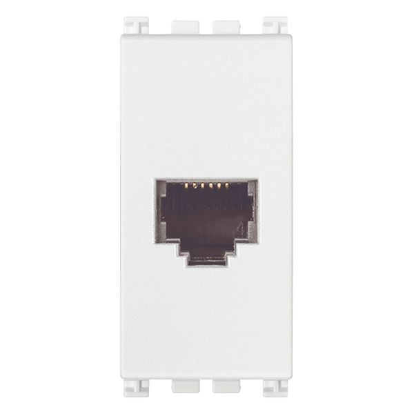 RJ12 phone jack 6/6 white image 1