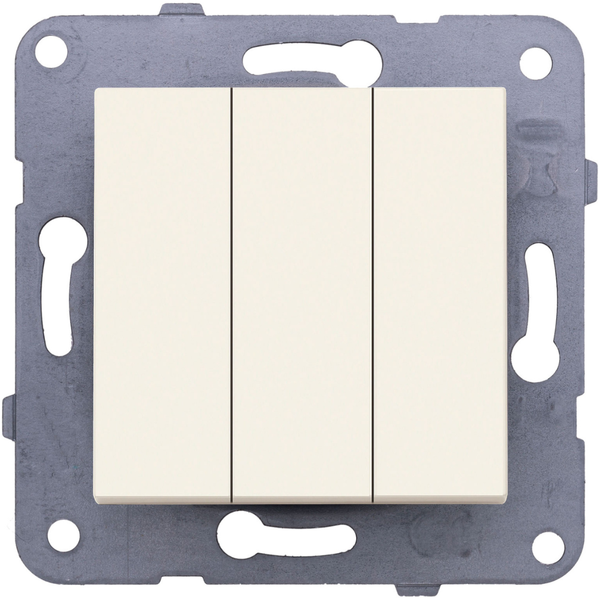 Karre Plus-Arkedia Beige Three Gang Switch image 1