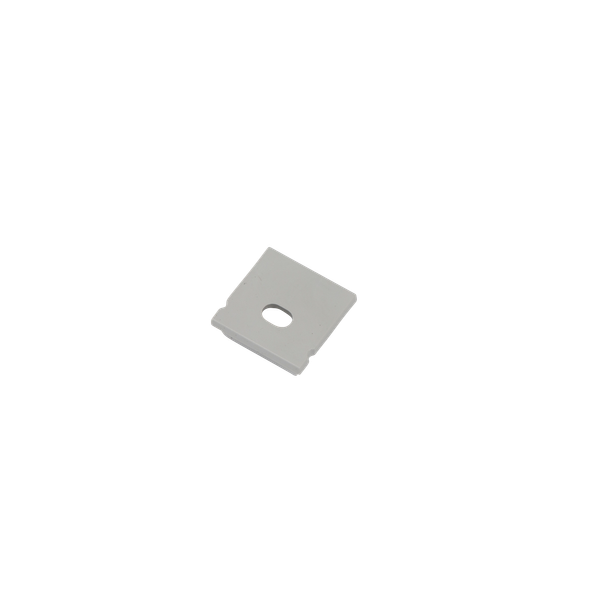 End Cap with hole for Surface Mounted Profile 20x20mm IP20 Silver image 1