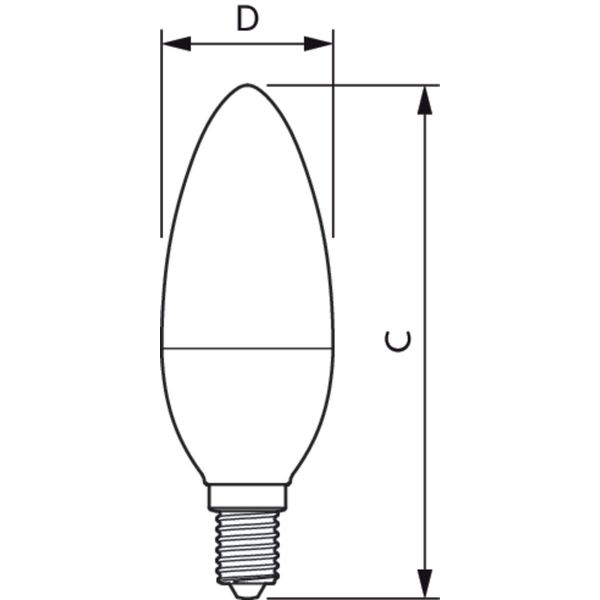 CorePro candle ND 7-60W E14 827 B38 FR image 2