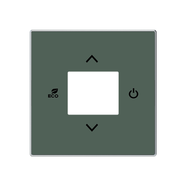 CP-RTC-85CM Cover f@h RTC Sky for Thermostat Central cover plate Green - Sky Niessen image 1