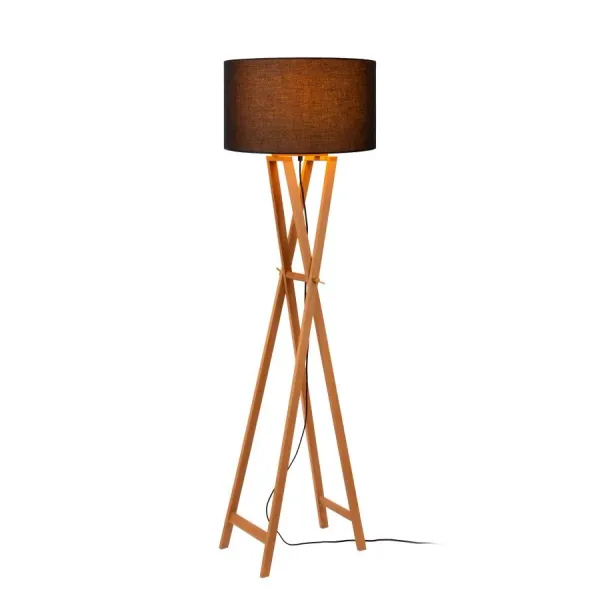 TRAFALGA. Floor lamp-Natura.-1xE27-40W-Linen image 2