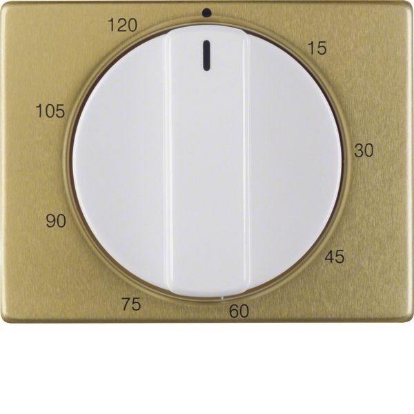 Centre plate w. setting knob f. mechanical timer, Arsys, gold, metall/ image 1