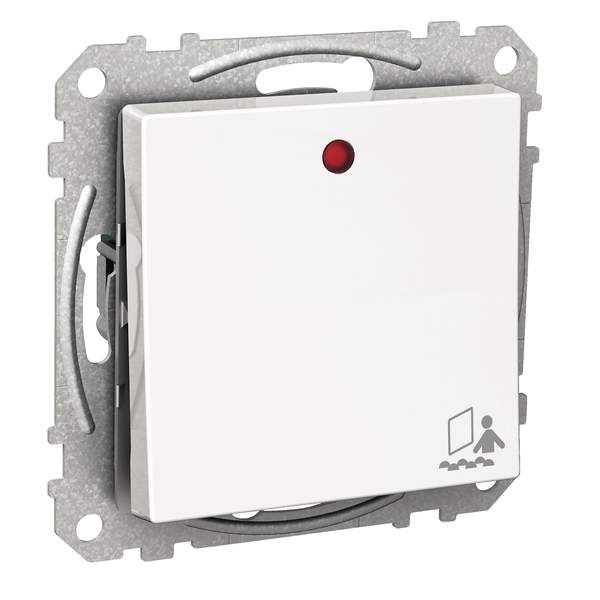 Exxact rocker switch with occupied symbol and lamp 230V white image 5