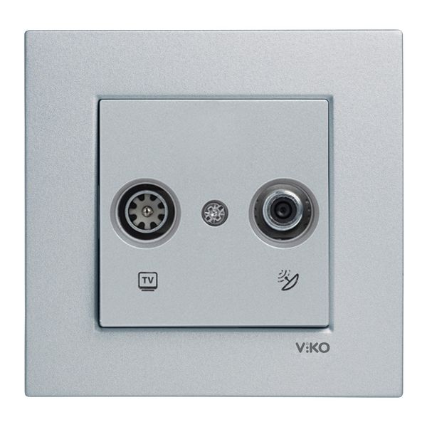 Novella-Trenda Silver Sat Socket Trans (Sat-TV) (8-11dB) image 1