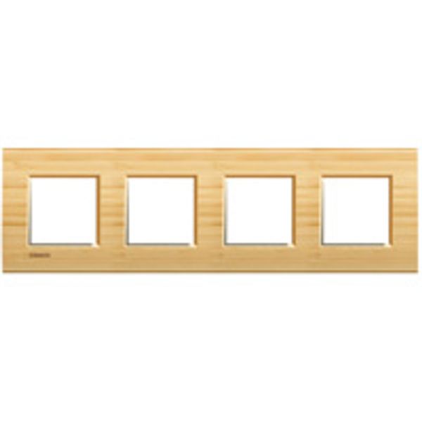 LL - cover plate 2x4P 71mm bamboo image 1