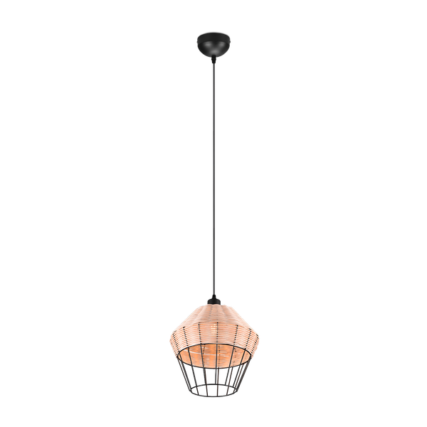 Borka pendant 1-pc 30 cm E27 rattan image 1