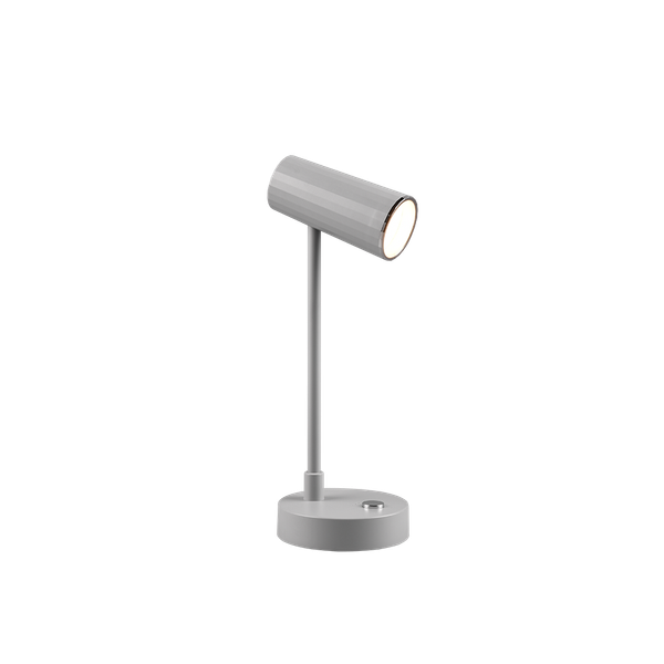 Lenny LED table lamp grey rechargeable image 1