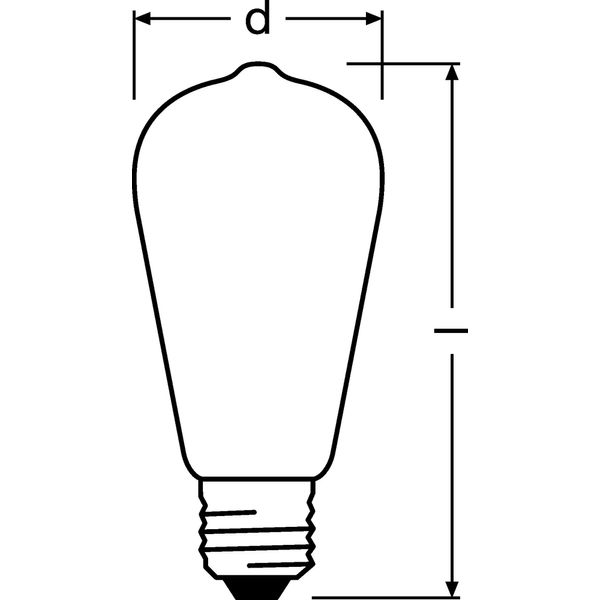 PARATHOM® CLASSIC ST 40 4 W/2700 K E27 image 3