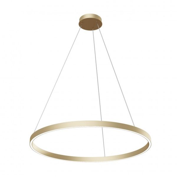 Modern Rim Pendant Lamp Brass image 4