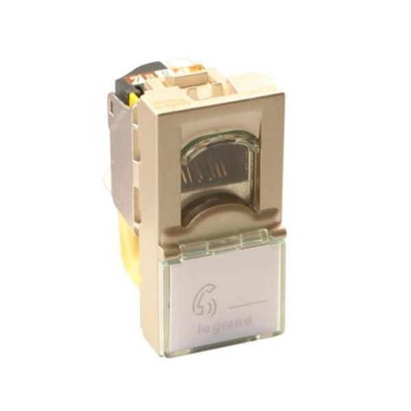 Arteor™ - RJ45 socket category 6A UTP 1 module LCS2 Champagne image 1